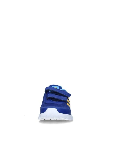 SNEAKERS BASSE TENSAUR RUN 2.0 CON BANDE GIALLE BAMBINO BLU