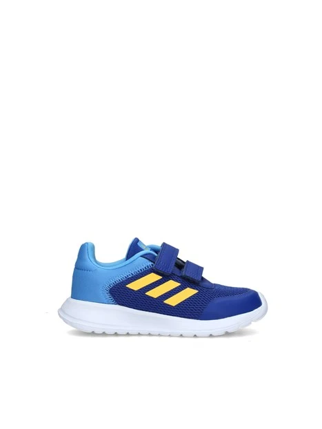 SNEAKERS BASSE TENSAUR RUN 2.0 CON BANDE GIALLE BAMBINO BLU