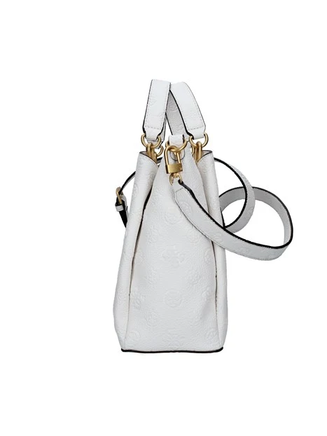 BORSA A MANO CON LOGO POENY E TRACOLLA IZZY DONNA BIANCO