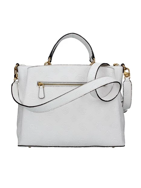 BORSA A MANO CON LOGO POENY E TRACOLLA IZZY DONNA BIANCO