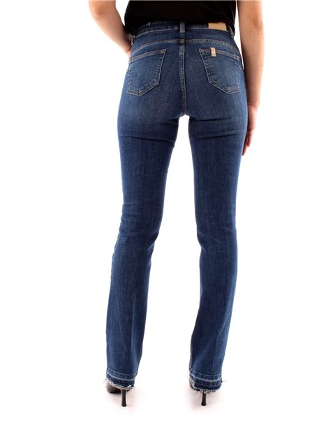 JEANS REGULAR CON CATENE DONNA BLU