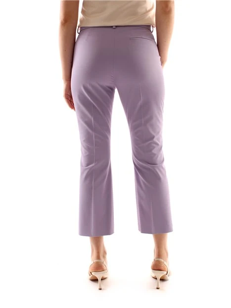 PANTALONI CROPPED A TROMBETTA DONNA VIOLA