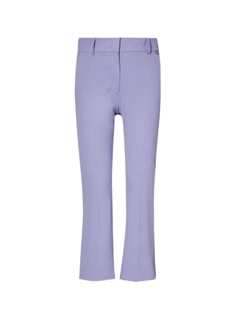 PANTALONI CROPPED A TROMBETTA DONNA VIOLA