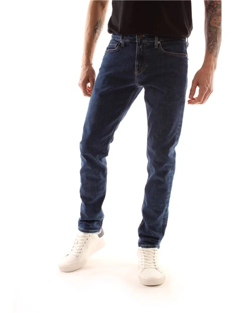 JEANS SLIM FIT IN DENIM IN MISTO COTONE UOMO BLU