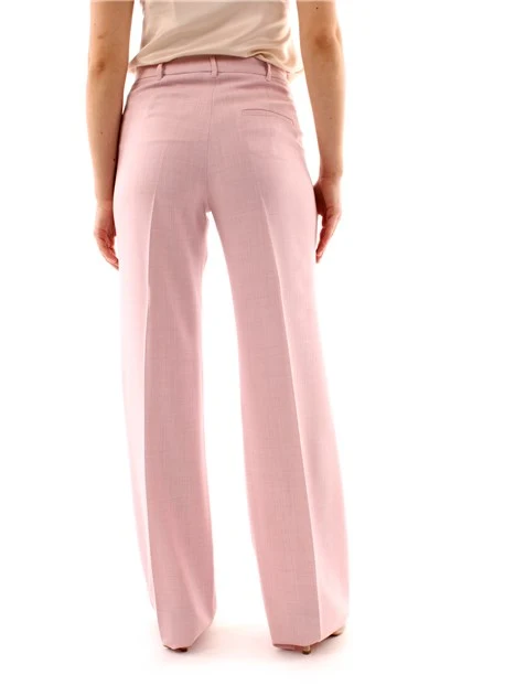 PANTALONI PALAZZO IN STUOIA DONNA ROSA