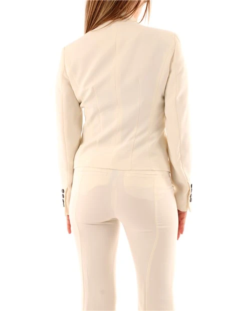 GIACCA BLAZER ART. 365 SEMIADERENTE MONOPETTO DONNA BIANCO