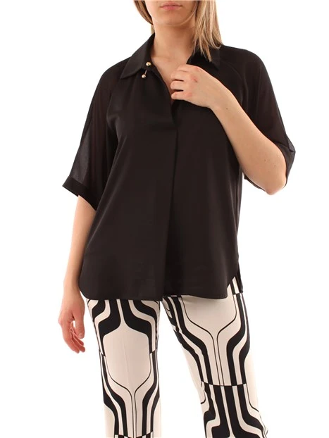 BLUSA IN CRÊPE ART.365 DONNA NERO