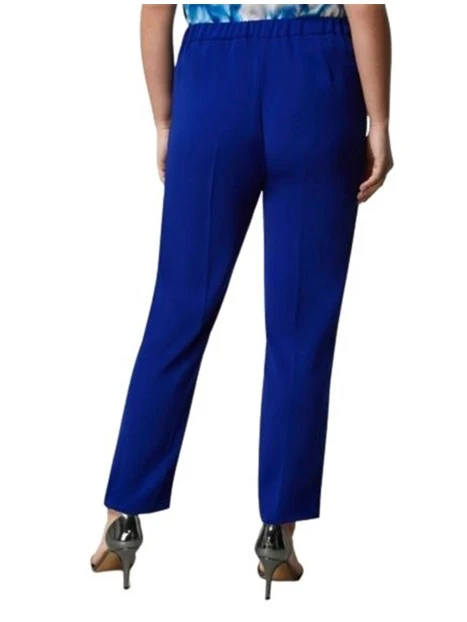 PANTALONI CHINO VITA ALTA DONNA BLU