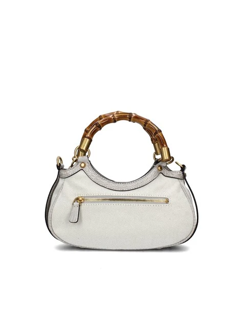 BORSA A MANO ZABRY CON TASCA ESTERNA DONNA BEIGE