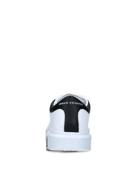 SNEAKERS BASSE CON LOGO IMPRESSO UOMO BIANCO NERO