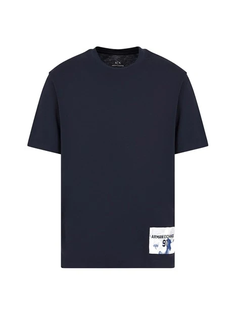 T-SHIRT MANICA CORTA CON LOGO SUL FIANCO UOMO BLU