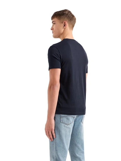 T-SHIRT MANICA CORTA CON LOGO UOMO BLU