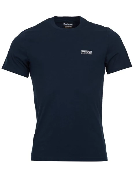 T-SHIRT MANICA CORTA CON LOGO IN COTONE UOMO BLU