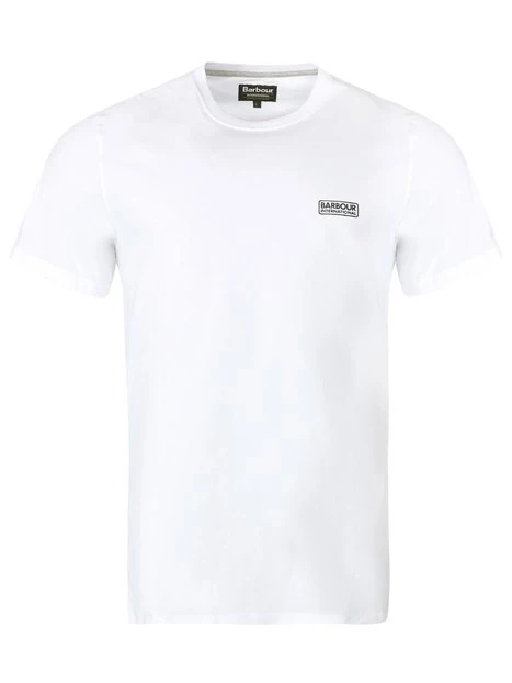 T-SHIRT MANICA CORTA CON LOGO PICCOLO UOMO BIANCO