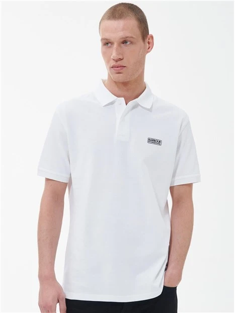 POLO MANICA CORTA CON LOGO IN PURO COTONE UOMO BIANCO