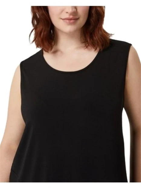 VESTITO LUNGO IN MAGLIA CON SCOLLO ROTONDO DONNA NERO