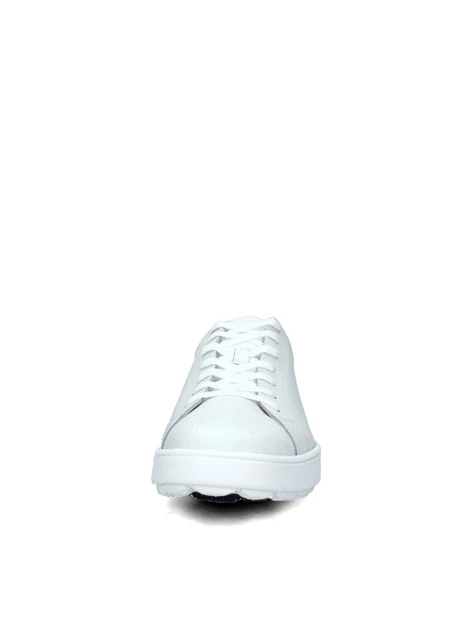 SNEAKERS BASSE SPHERICA CON TALLONE LOGATO UOMO BIANCO