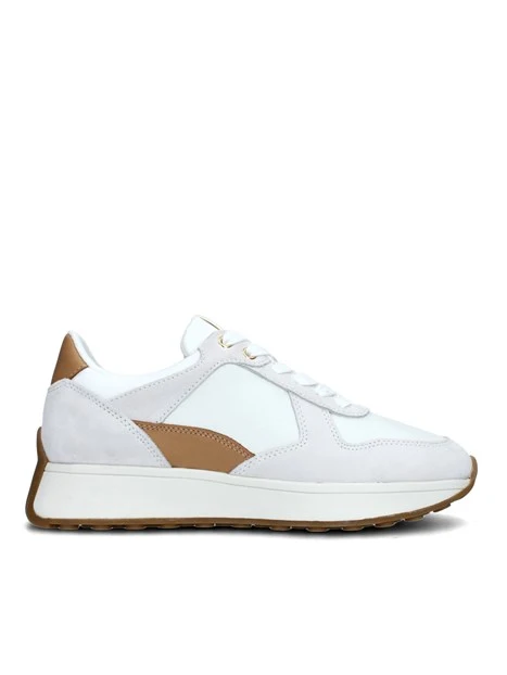 SNEAKERS PLATFORM AMABEL CON INSERTI BEIGE DONNA BIANCO