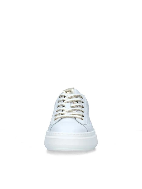 SNEAKERS PLATFORM CON TRAMA NG IMPRESSA DONNA BIANCO