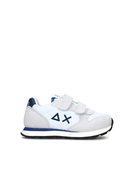 SNEAKERS BASSE TOM SOLID CON STRAPPI BAMBINO BIANCO