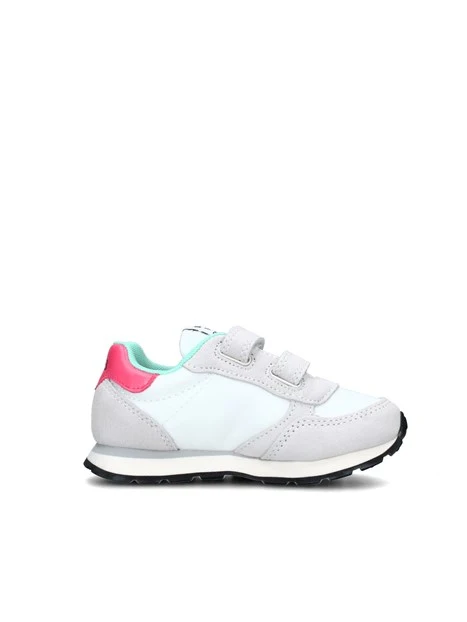 SNEAKERS BASSE ALLY SOLID CON STRAPPI BAMBINA BIANCO