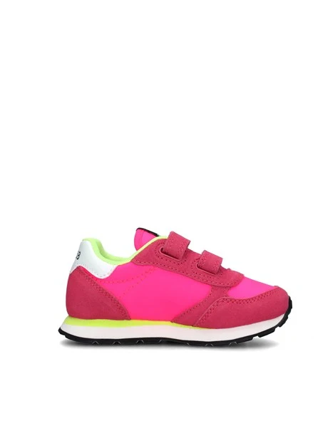 SNEAKERS BASSE ALLY SOLID CON STRAPPI BAMBINA FUCSIA