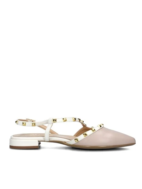 SLINGBACK CON BORCHIE DONNA BEIGE