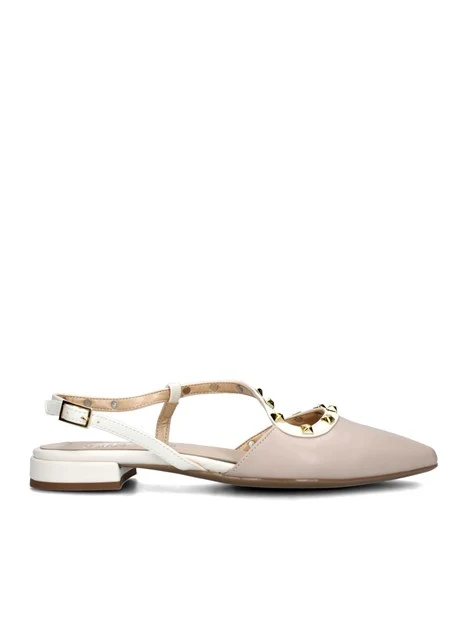 SLINGBACK CON BORCHIE DONNA BEIGE