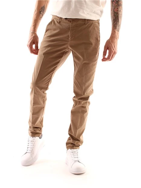 PANTALONI CHINO UOMO BEIGE