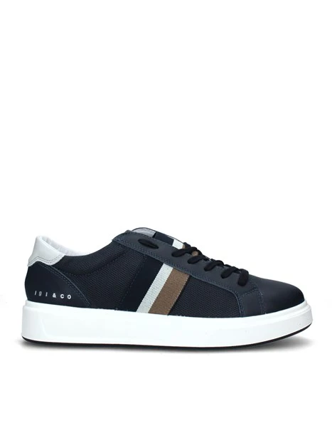 SNEAKERS BASSE CON BANDE UOMO BLU