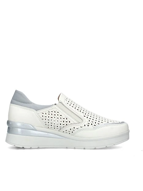 SNEAKERS SLIP ON CREAM 50 DONNA GRIGIO