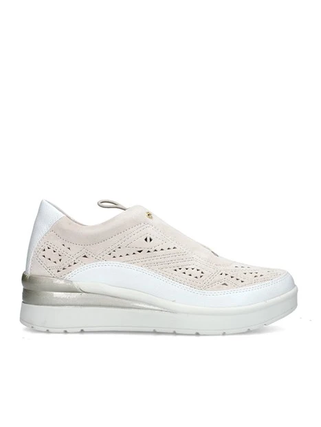 SNEAKERS SLIP ON CREAM 21 DONNA BEIGE