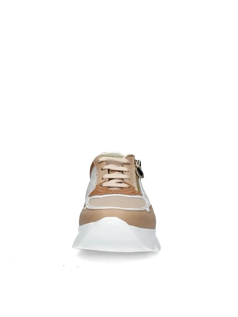 SNEAKERS PLATFORM SPOCK 40 DONNA BIANCO CUOIO