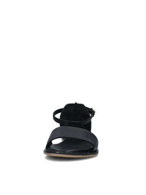 SANDALI TACCO BASSO E CINTURINO REGOLABILE OUTSOLE DONNA NERO