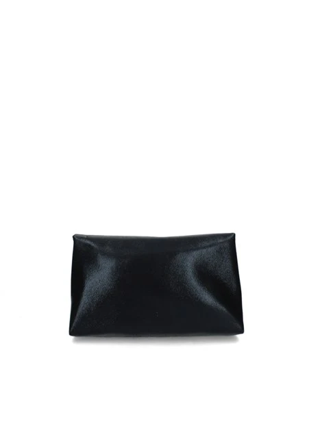 POCHETTE CON FIOCCO A STRASS DONNA NERO