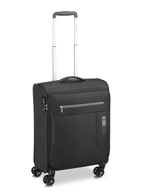 TROLLEY CABINA EXP LITE SOFT 4R CM 55 UNISEX NERO