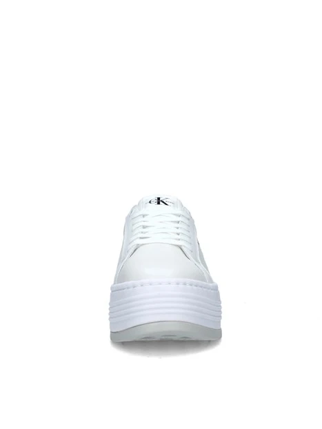 SNEAKERS PLATFORM BOLD CON TALLONE ARGENTO DONNA BIANCO