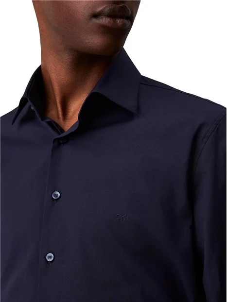 CAMICIA CON MANICHE LUNGHE UOMO BLU