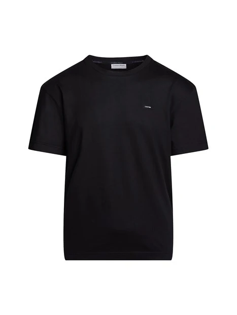 T-SHIRT MANICA CORTA LOGATA UOMO NERO