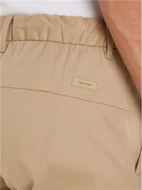 PANTALONI CARGO IN TWILL MODERNO UOMO BEIGE