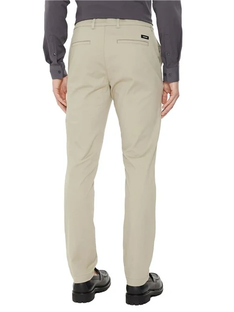 PANTALONI CHINO IN TWILL MODERNO UOMO GRIGIO