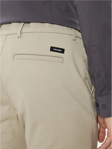 PANTALONI CHINO IN TWILL MODERNO UOMO GRIGIO