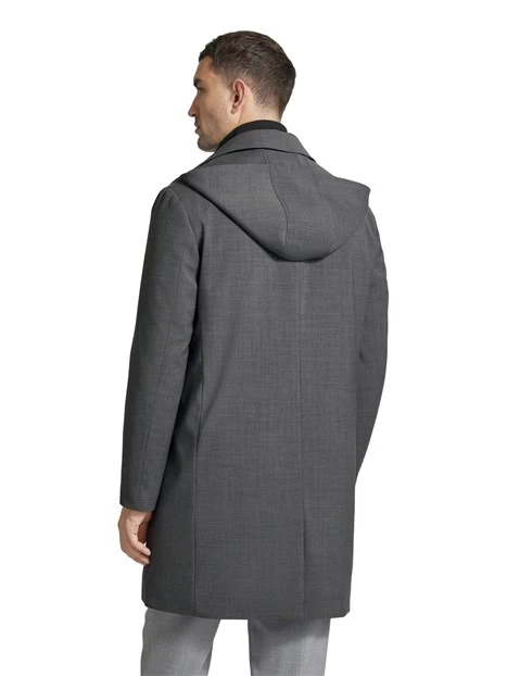 CAPPOTTO IMBOTTITO IN TWILL TECNICO UOMO NERO