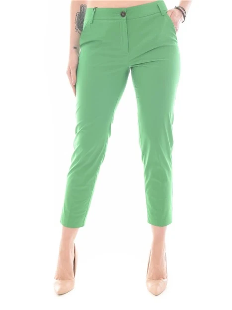 PANTALONI CHINO SLIM FIT DONNA VERDE