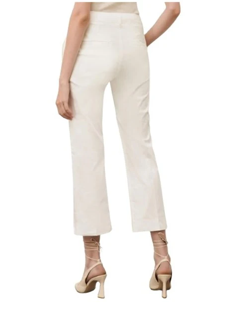 PANTALONI CHINO IN RASO DONNA BIANCO