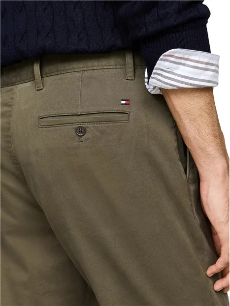 PANTALONI CHINO IN COTONE SOSTENIBILE UOMO VERDE