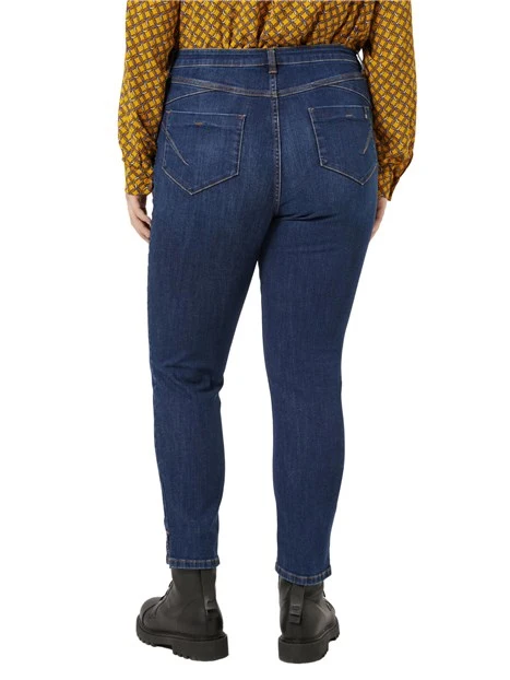 JEANS SKINNY IN DENIM STRETCH IN COTONE DONNA BLU