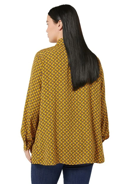 BLUSA CON FANTASIA CATENE DONNA GIALLO