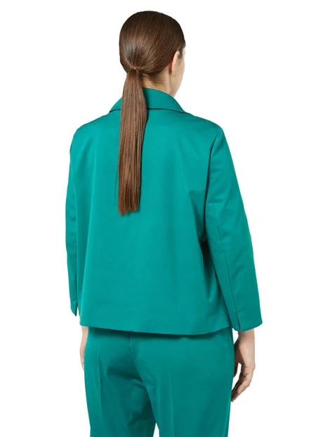 GIACCA BLAZER MONOPETTO IN TRAMA DONNA VERDE