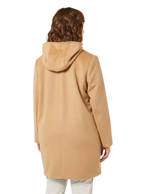 CAPPOTTO CORTO IN PURA LANA VERGINE DONNA BEIGE